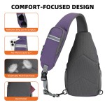 LAIMEIWEE Crossbody Sling Bag for Men & Women, Water-Resistant Chest Pack with RFID Blocking, Lightweight Travel Backpack with 11" iPad Compartment, Ideal for Hiking, Commuting, Outdoor Activities